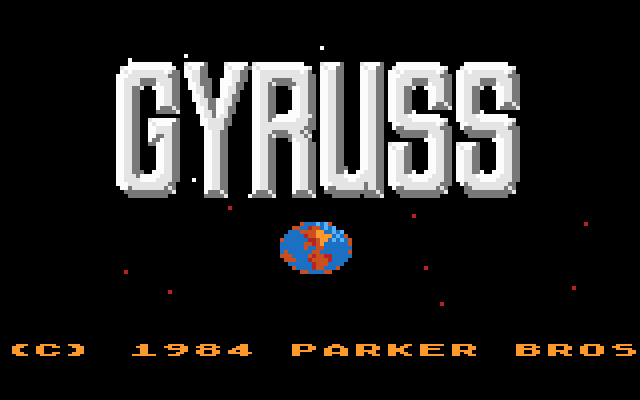 Gyruss (1982) (Parker Bros) Screenshot